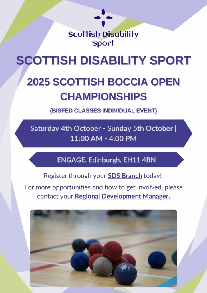 Scottish Boccia Open  (BISFed classes Individual Event) 